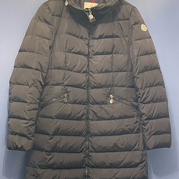 Moncler Flamme Giubbotto Black Jacket SZ 3 parka puffer down coat woman’s - Picture 9 of 16
